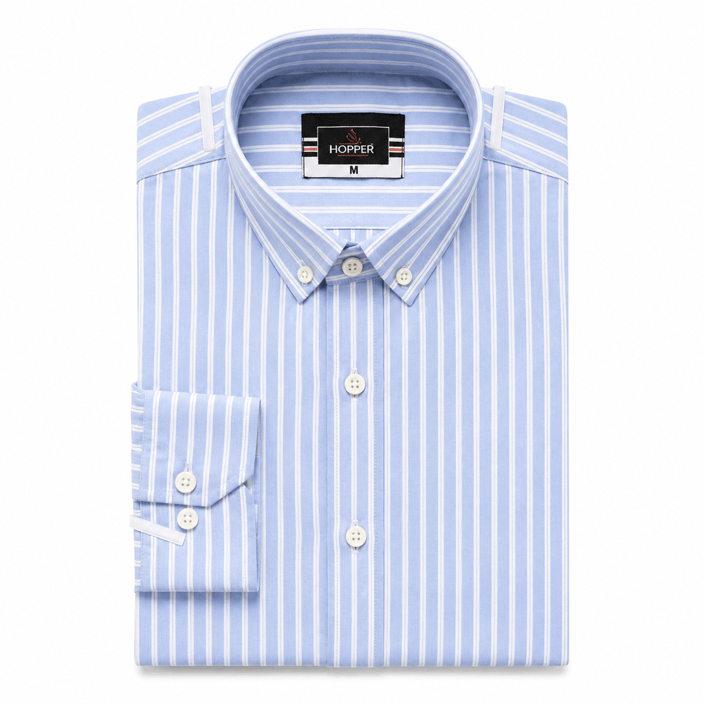 Blue stripe formal shirt