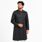 Black Royal Geometric Panjabi