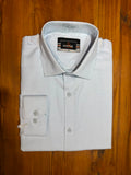 White Textured Formal Shirt