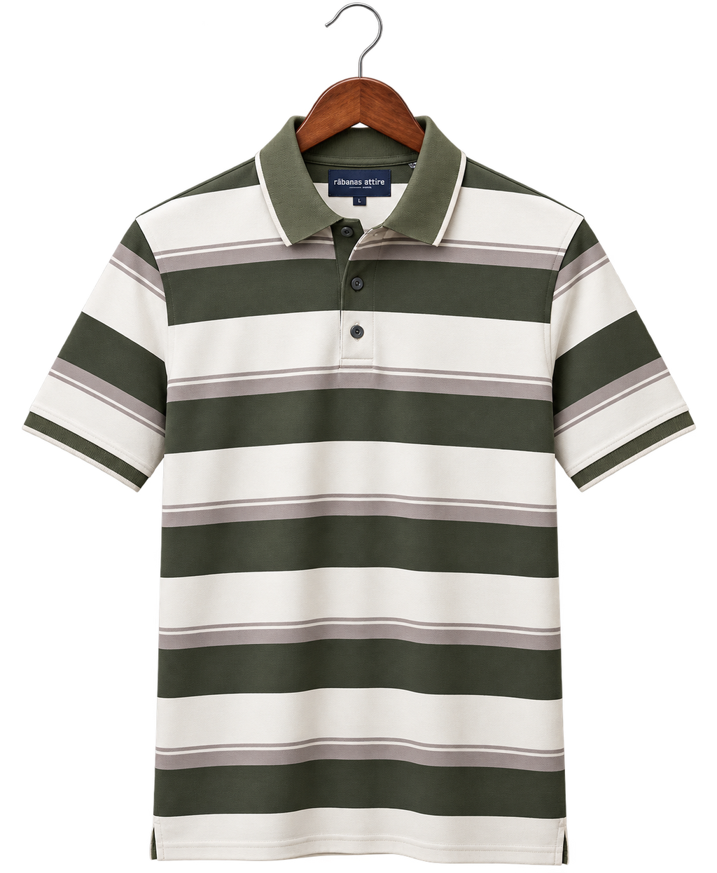 Hopper Olive Stripe Polo