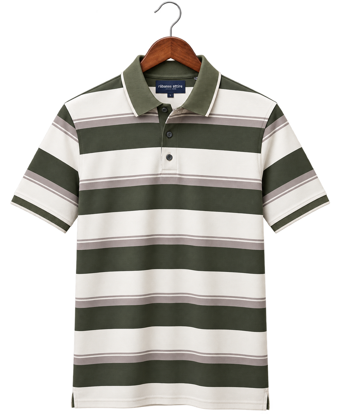 Hopper Olive Stripe Polo