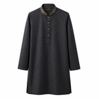 Black Royal Geometric Panjabi