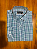 Navy Gingham formal shirt