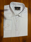 White Textured Formal Shirt