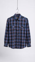 Navy Checkered Casual Shirt