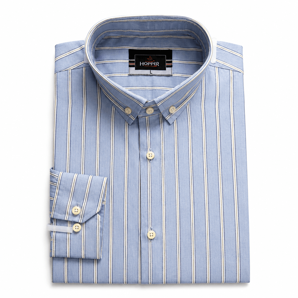 Light Blue Striped Formal Shirt