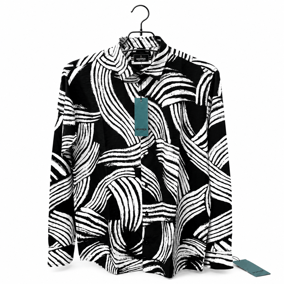 Monochrome Wave Shirt