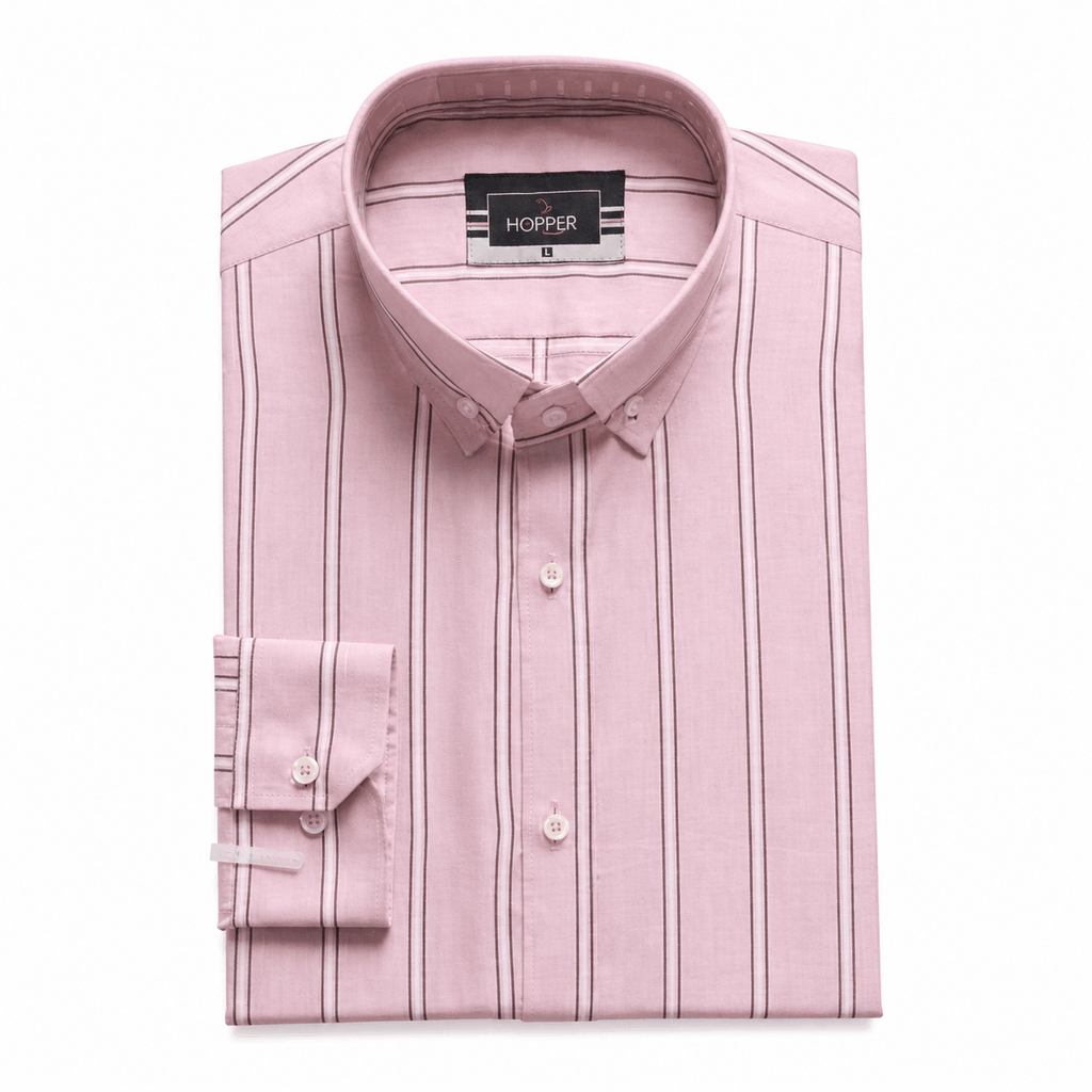 Pink Stripe Formal Shirt