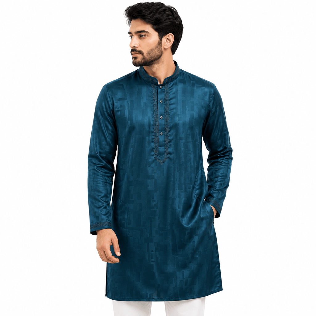 Teal Bamboo Silk