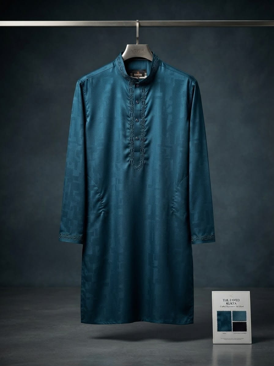 Teal Bamboo Silk