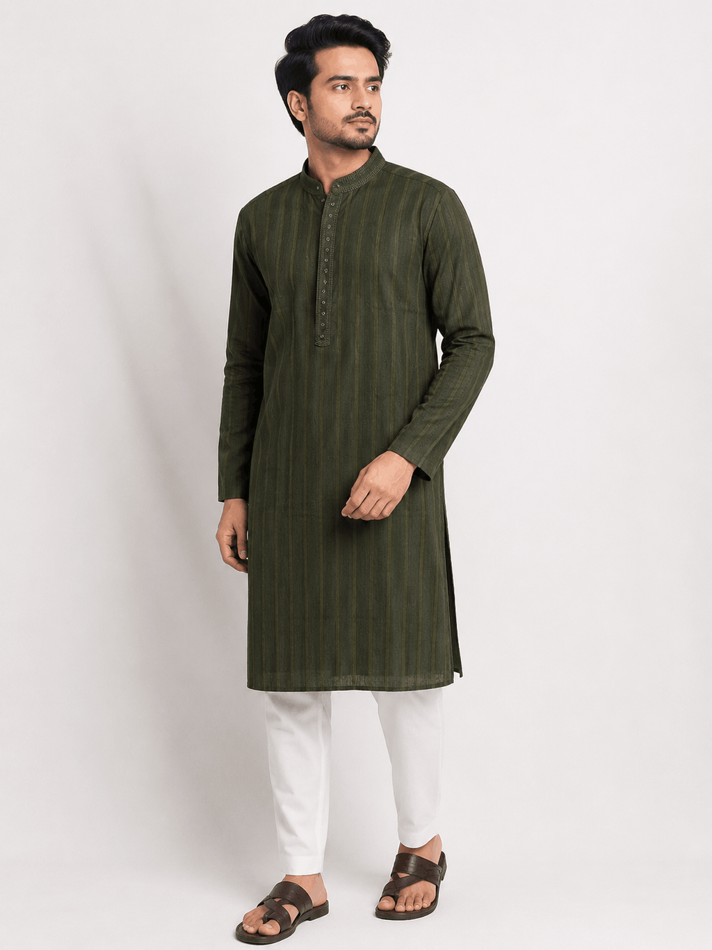 Moss Green Panjabi
