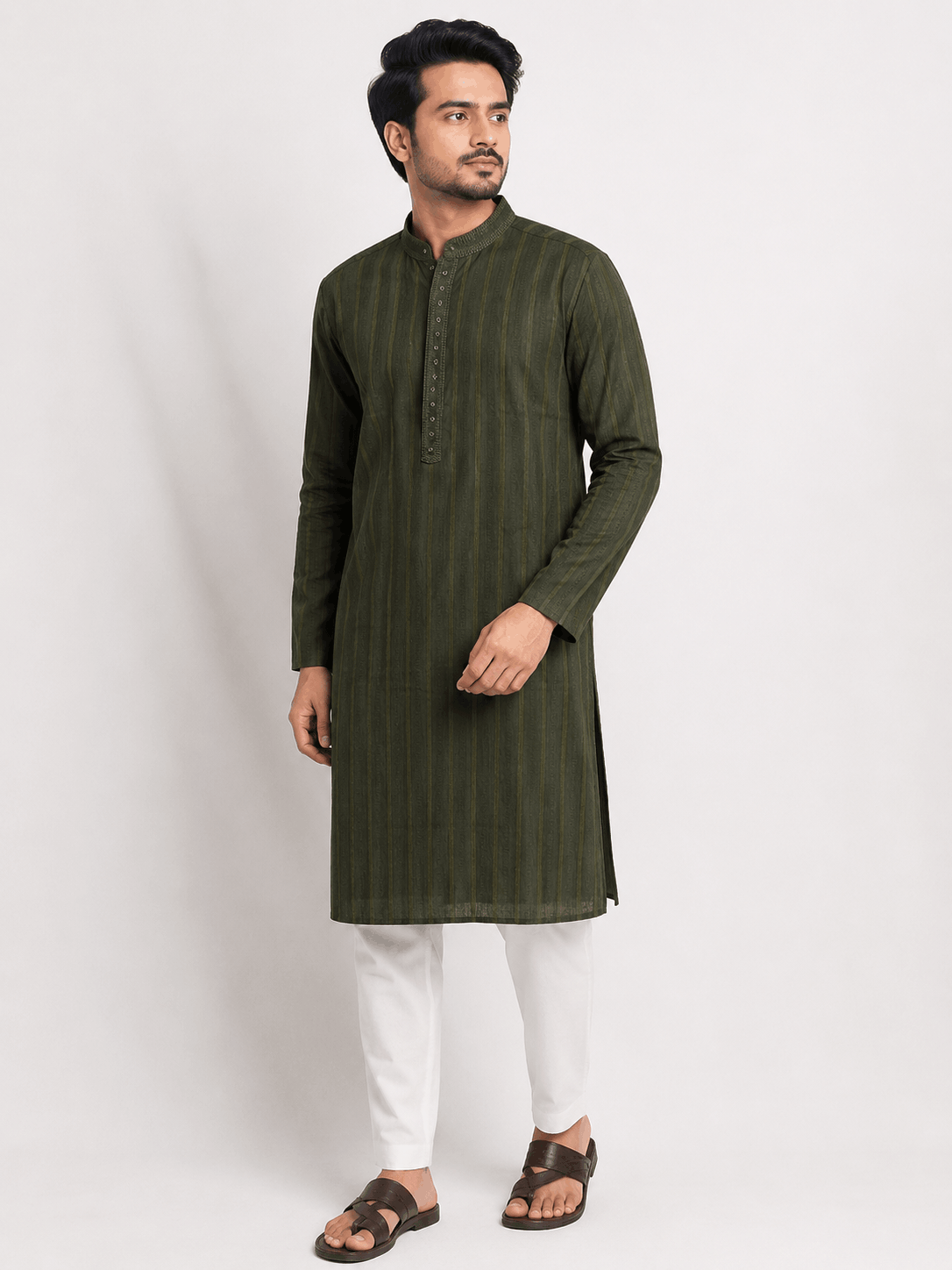 Moss Green Panjabi