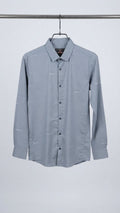 Grey Geometric Print Shirt