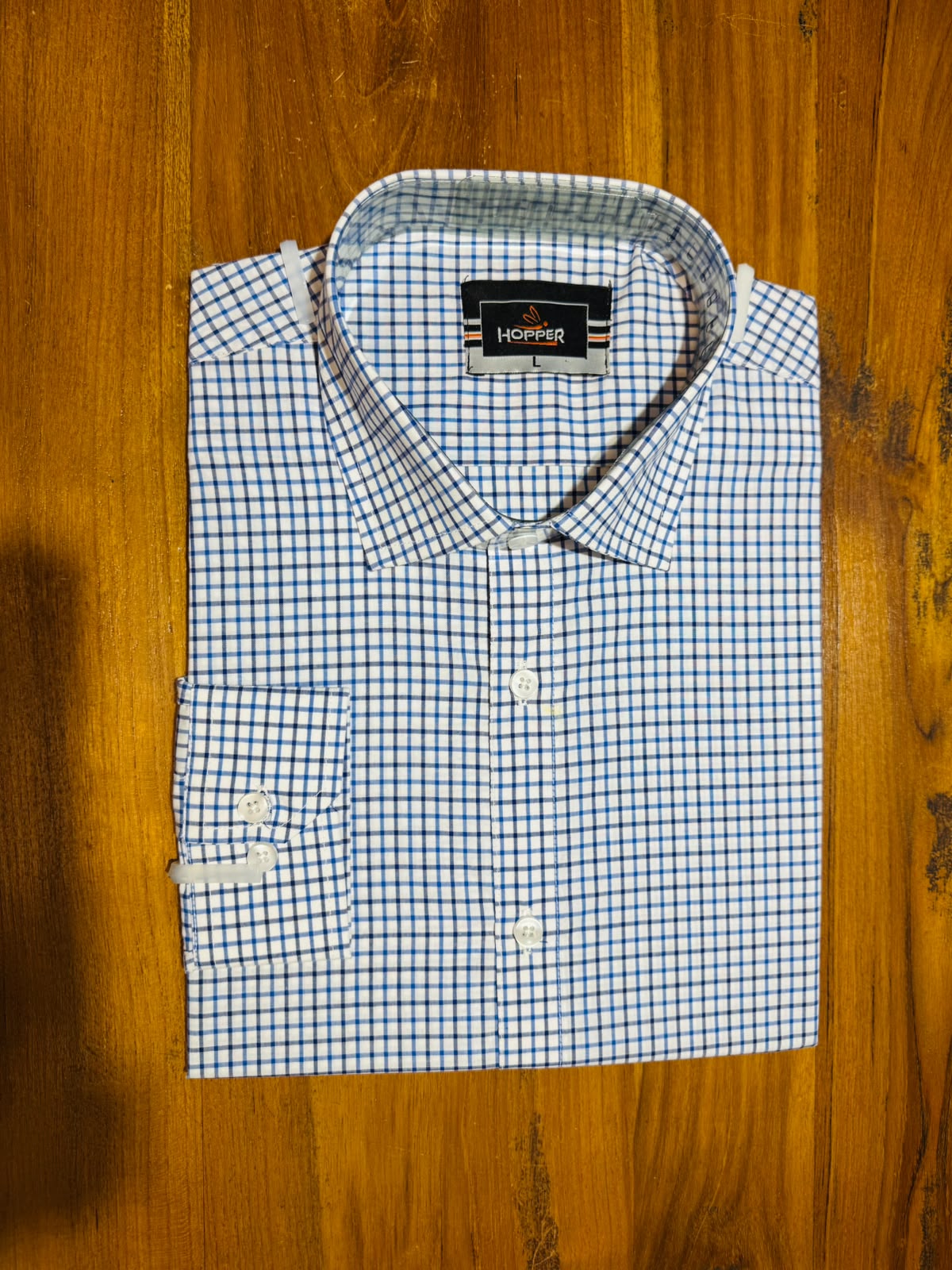 Classic Blue Check formal shirt