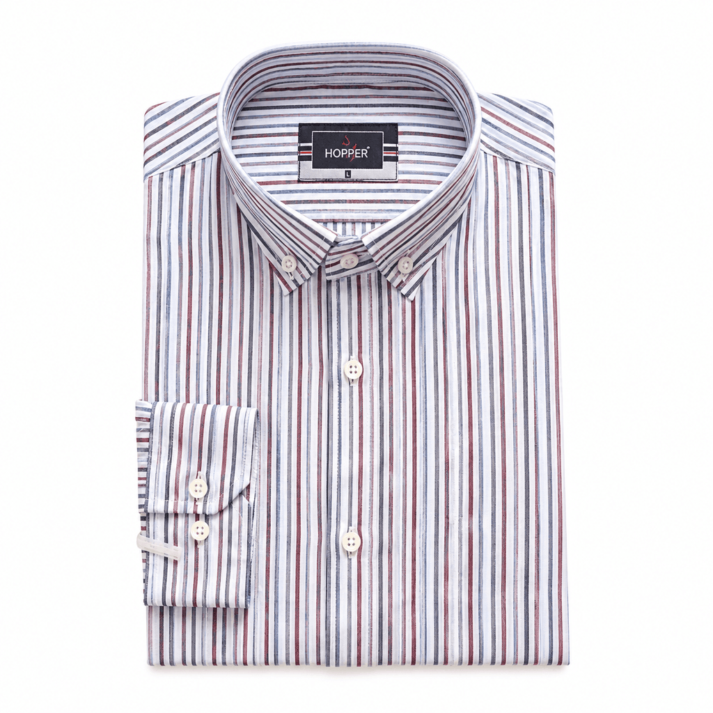 Multi-Stripe Formal Shirt