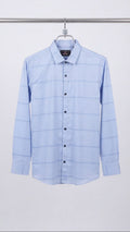 Light Blue Check Pattern Shirt