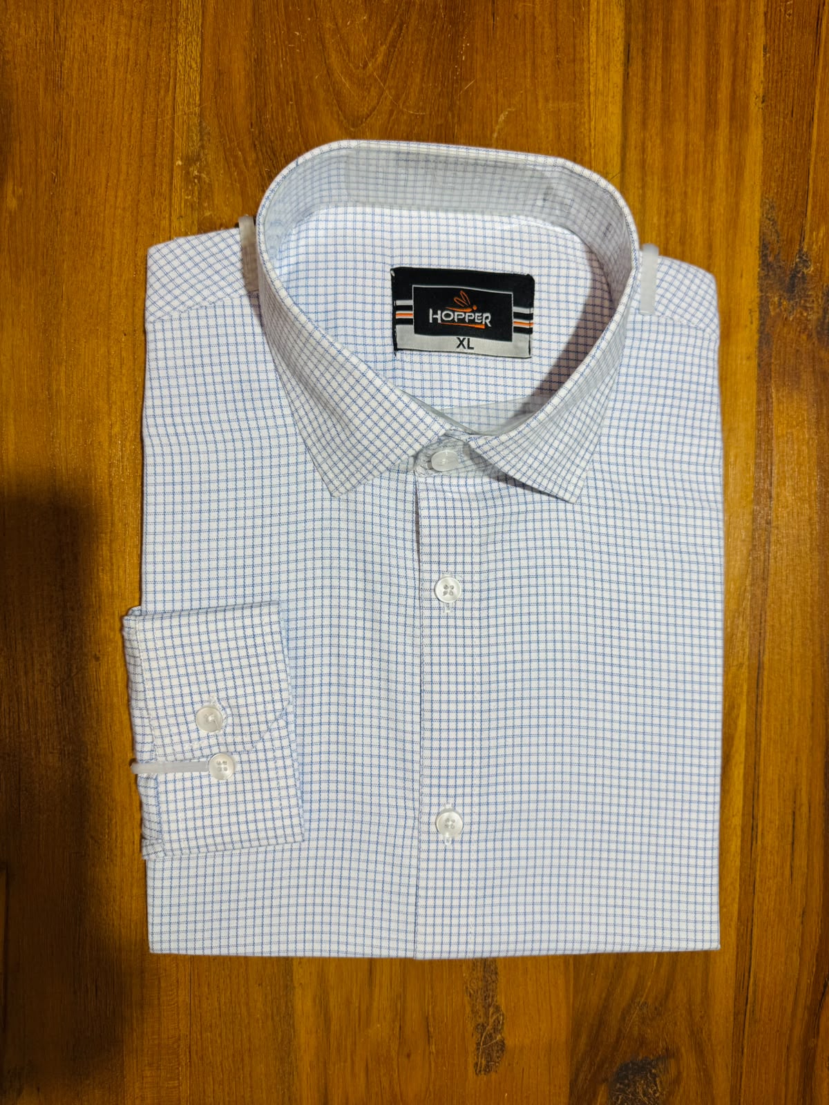Light Blue Check formal shirt
