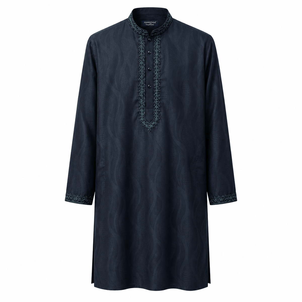 Navy Teal Heritage Panjabi