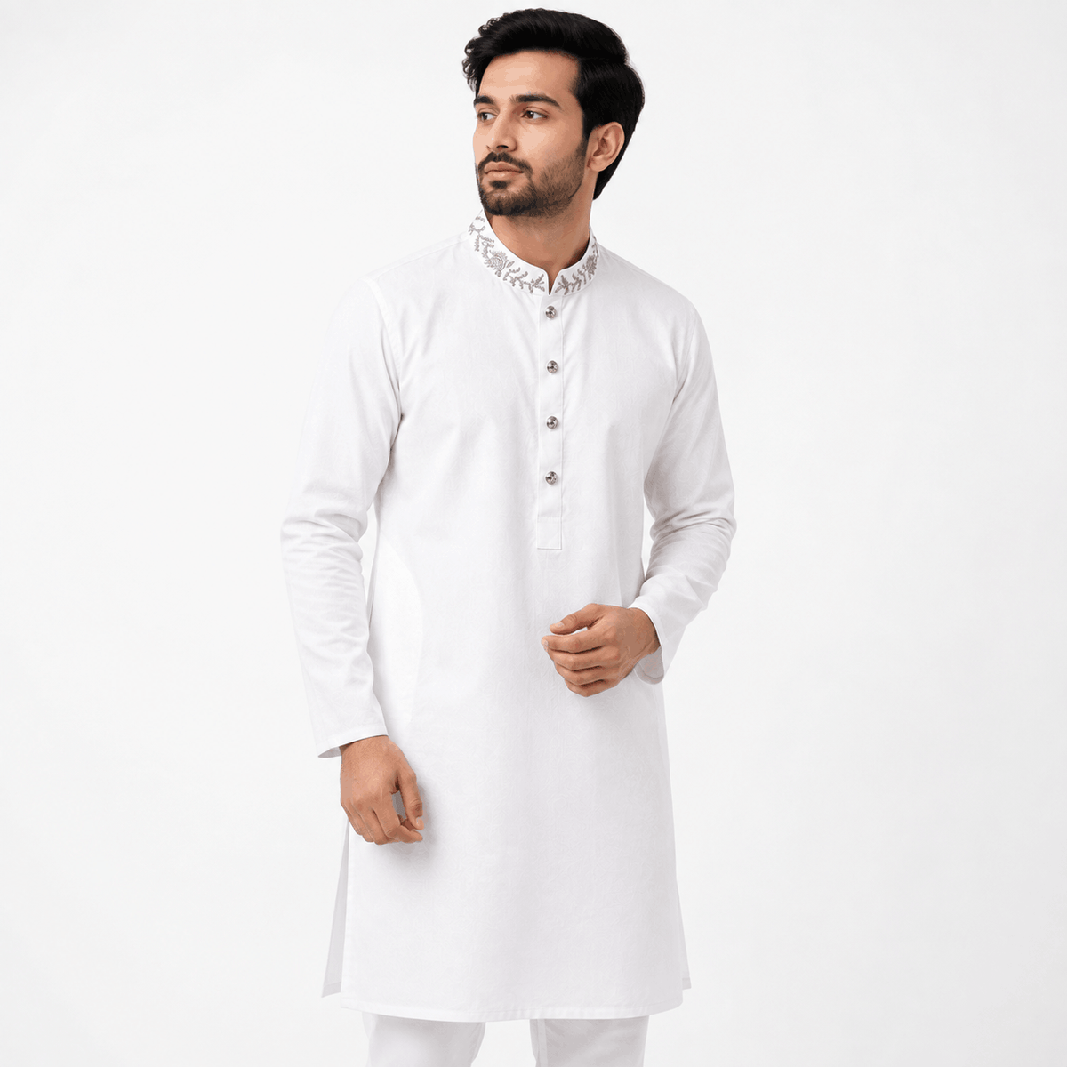 Royal White Panjabi