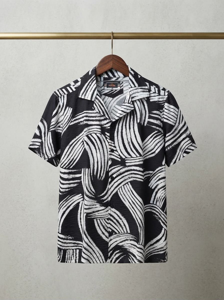 Brushstroke Camp Shirt