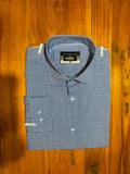 Navy Micro Check formal shirt