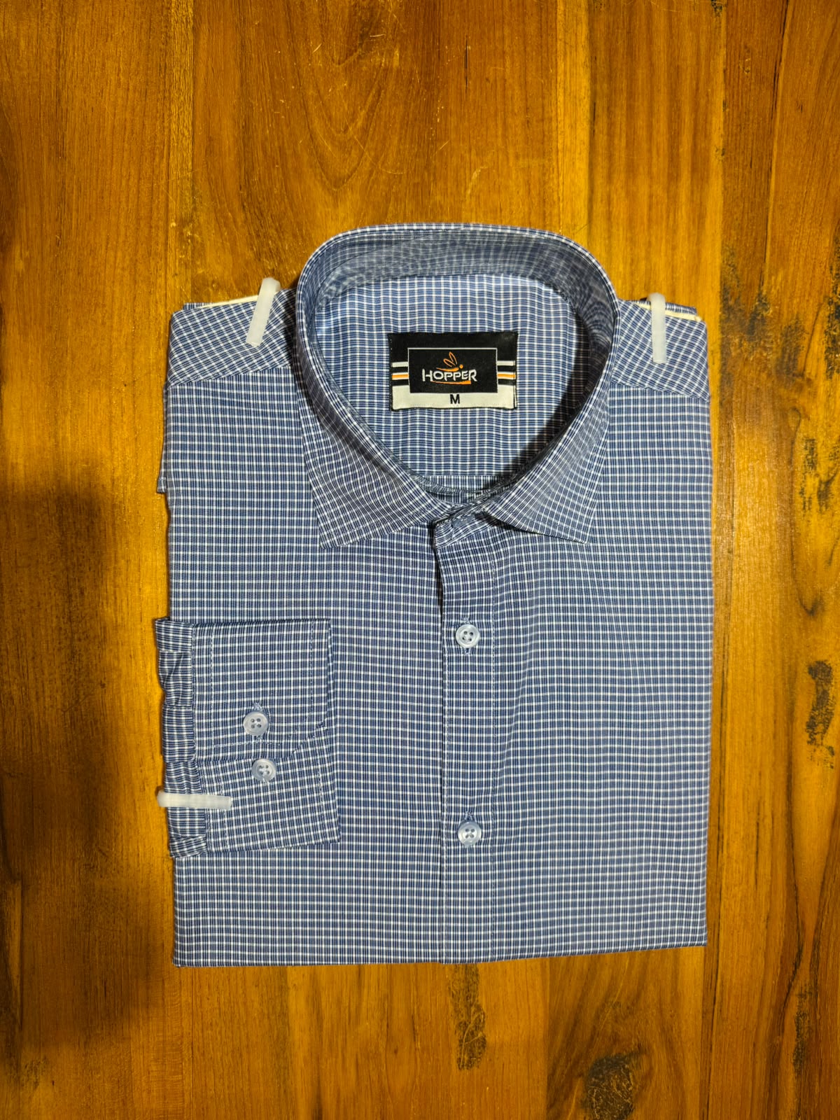 Navy Micro Check formal shirt