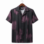 Charcoal Ikat Camp Shirt