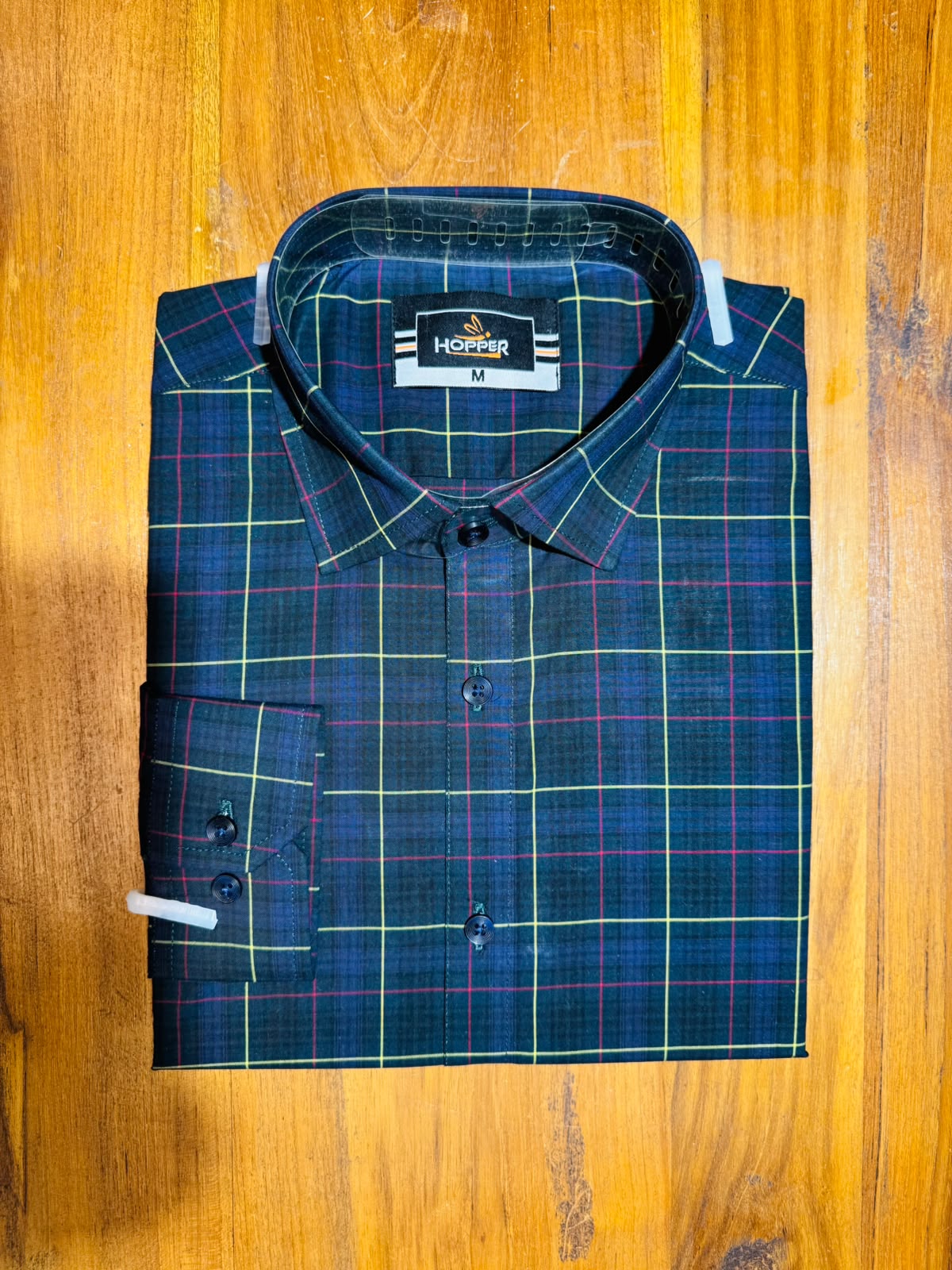 Navy Multi Check formal shirt