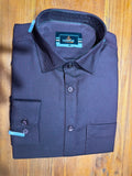 Navy Textured Formal Shirt