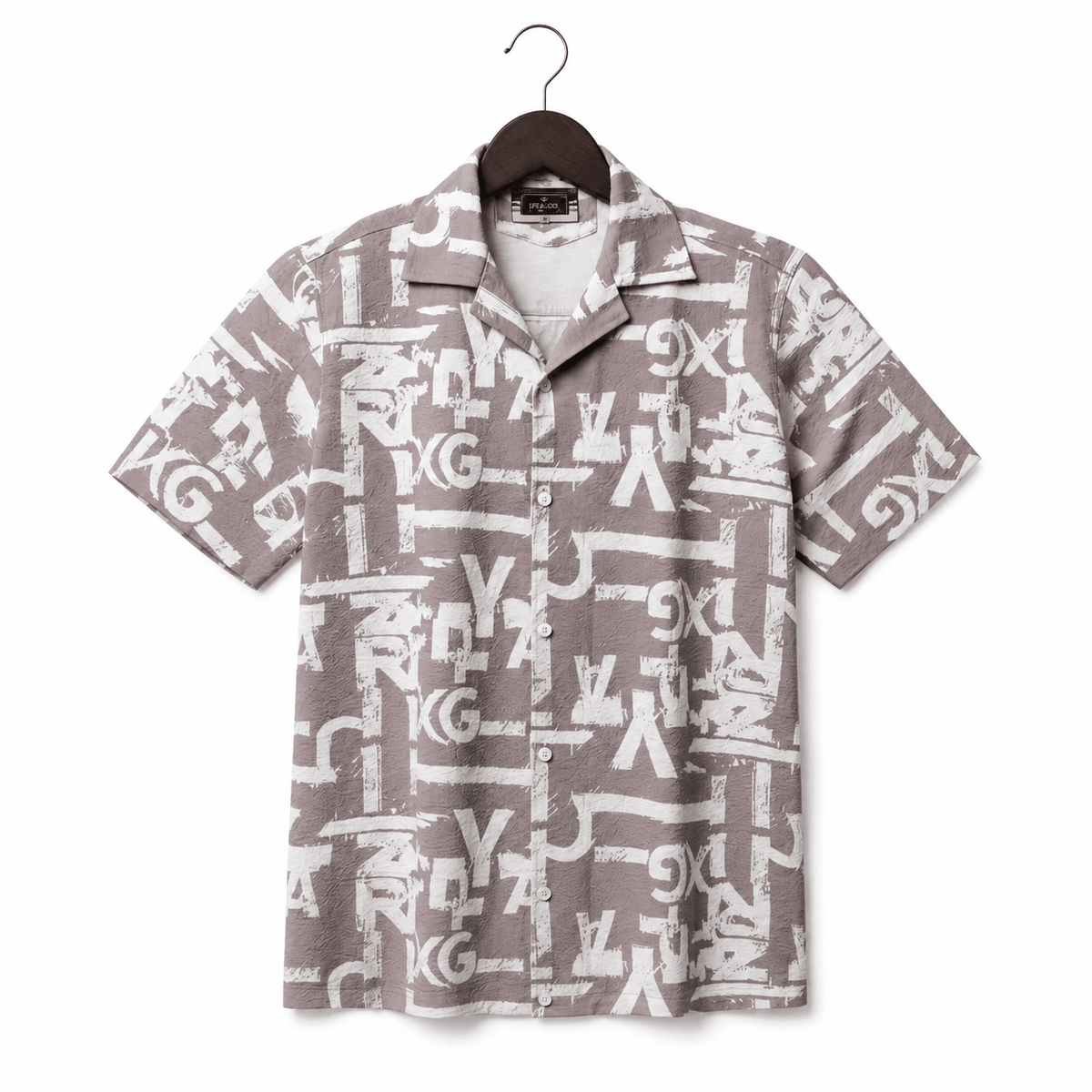 Mauve Graffiti Brushstroke Shirt