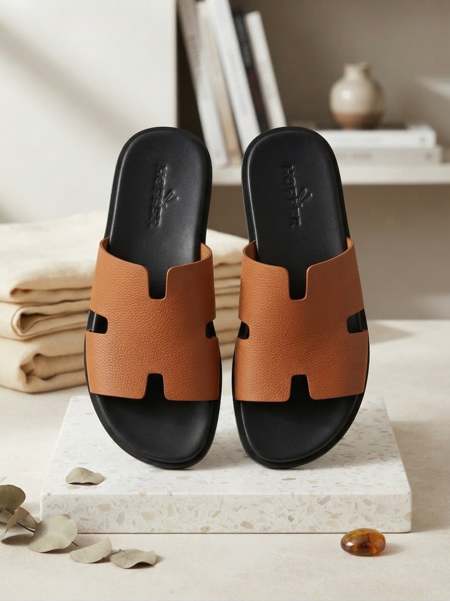 H-Cut Leather Sandal