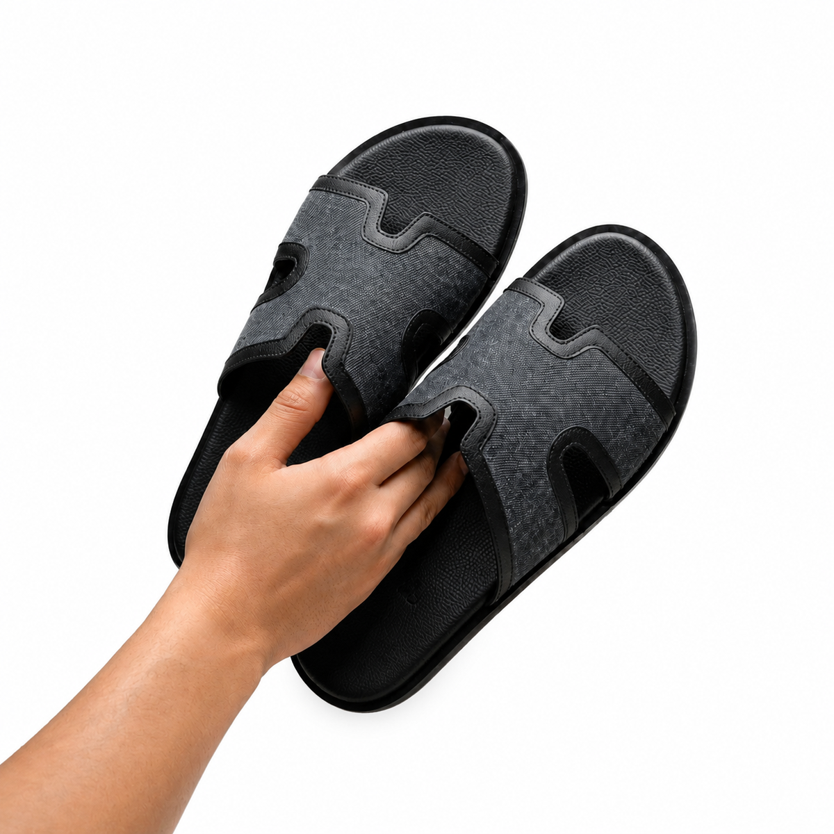 Black slip on Sandal