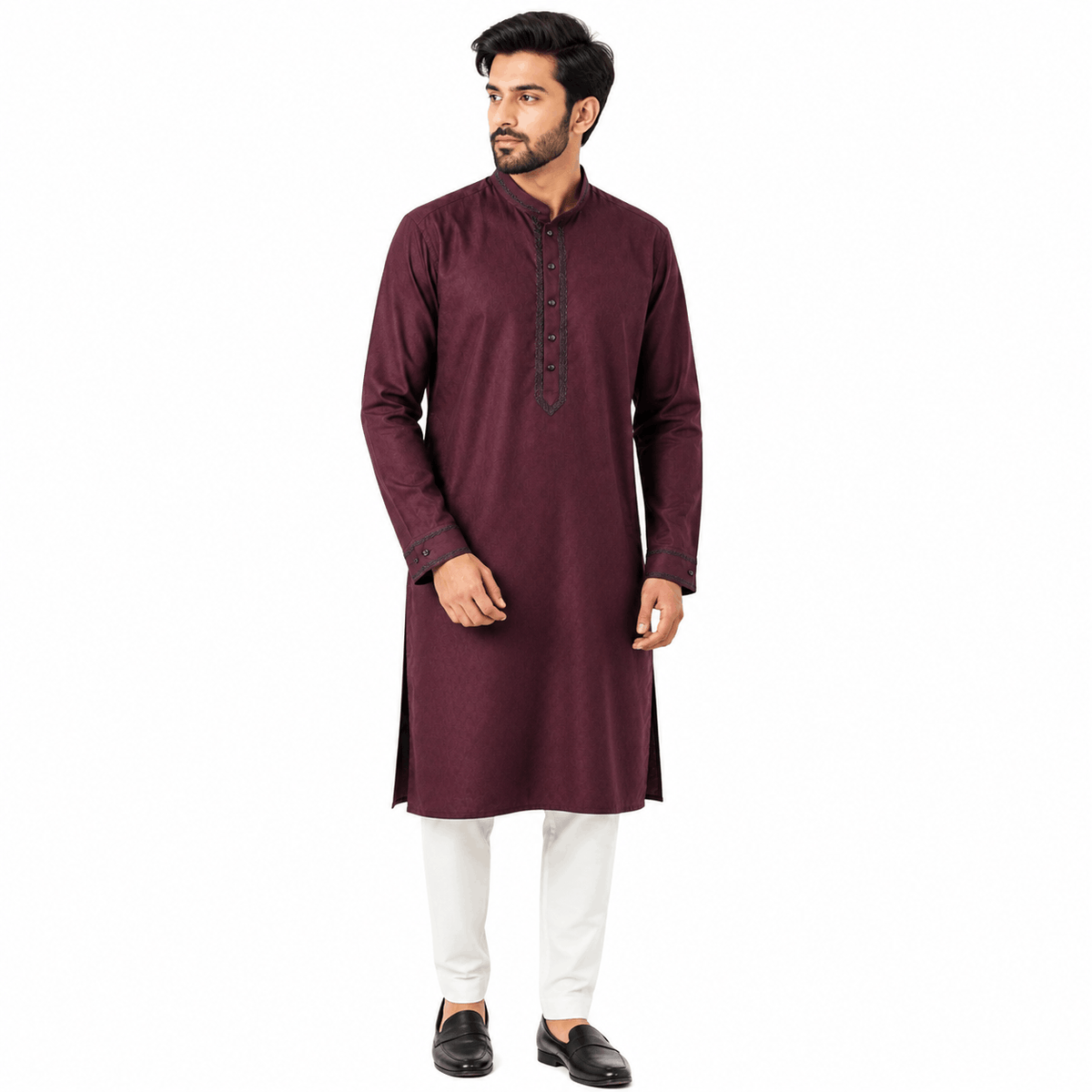 Maroon Heritage Premium Panjabi