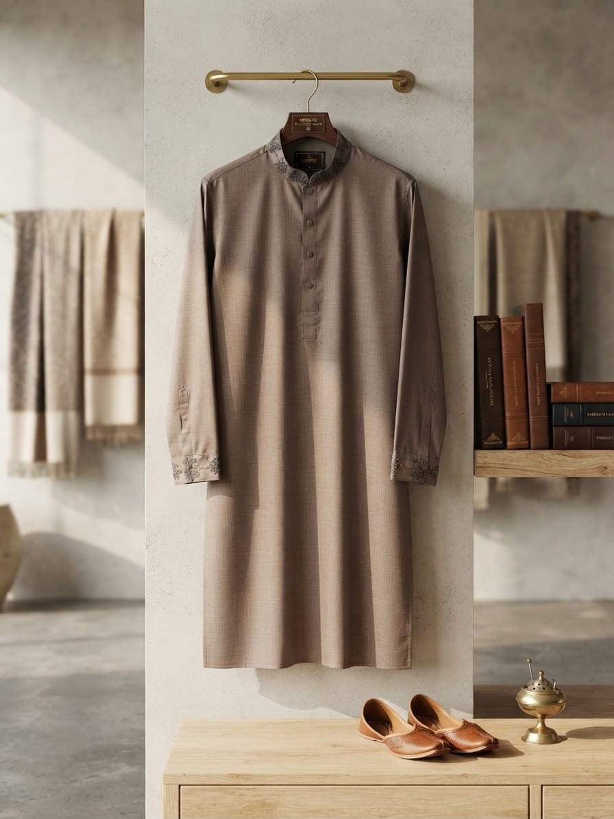 Royal Taupe Panjabi