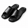 Black cross strap Sandals