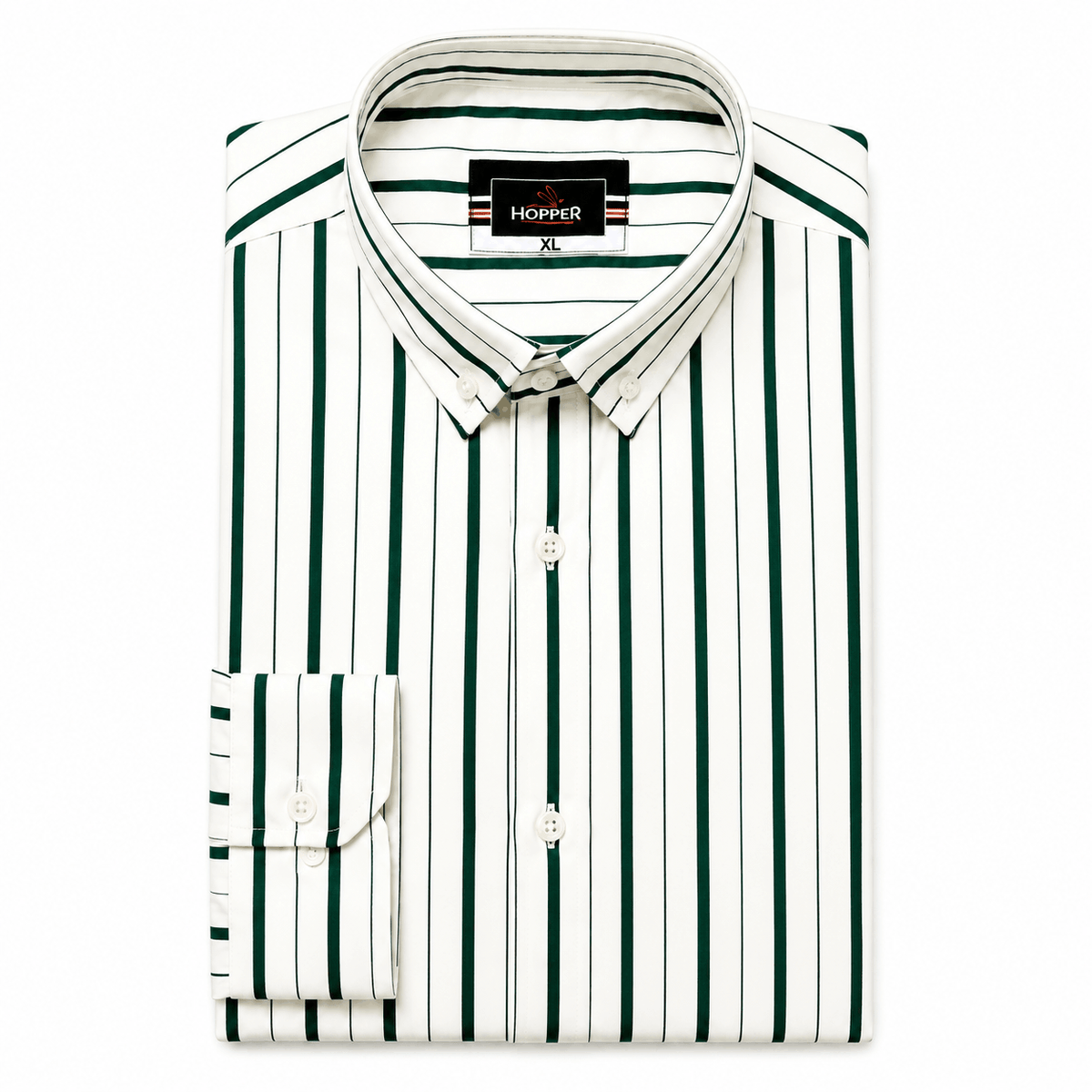 Green Stripe Formal Shirt